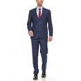 thumbnail image 1 of Adam Baker Men's Single Breasted Ultra Slim Fit 2-Piece Jacket, Trousers Suit Set, 1 of 5
