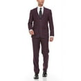 thumbnail image 1 of Adam Baker Men's Single Breasted Ultra Slim Fit 2-Piece Jacket, Trousers Suit Set, 1 of 4