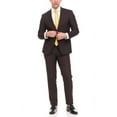 thumbnail image 1 of Adam Baker Men's Single Breasted Ultra Slim Fit 2-Piece Jacket, Trousers Suit Set, 1 of 5