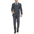 thumbnail image 1 of Adam Baker by Gianco Ferro Men's 63822 Slim Fit 3-Piece Suit - Grey - 36S, 1 of 7