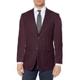 thumbnail image 1 of Adam Baker by Gianco Ferro Mens 83579 Slim fit Notch Lapel Plaid Sport Coat - Red - 46S, 1 of 2