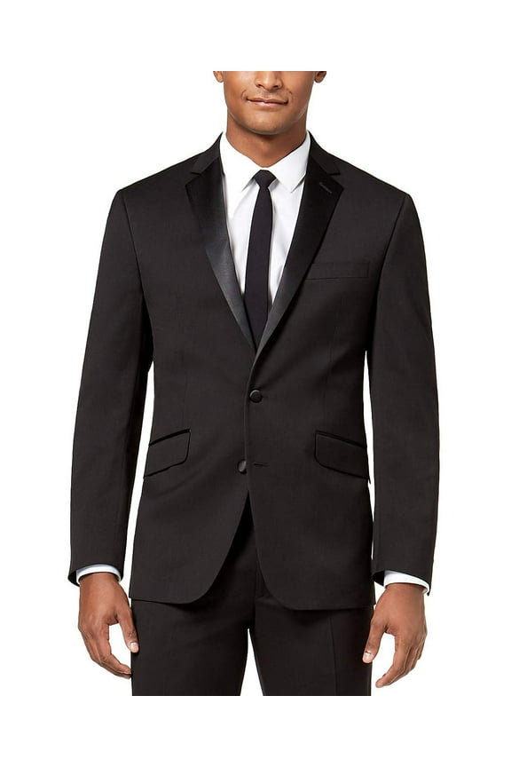 Adam Baker by Mantoni Men's M40901 Slim Fit Tuxedo - Black - 38R