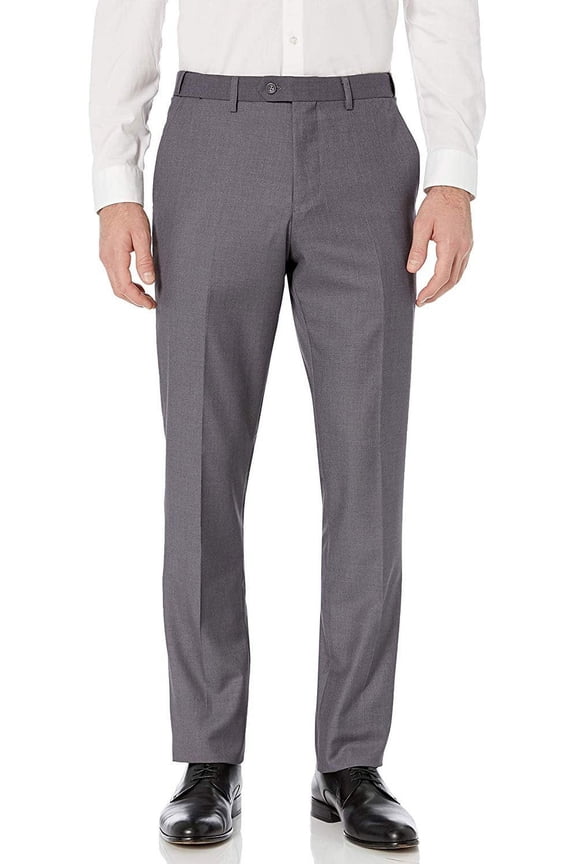 by Needdle & Stitch Men's Tux-SP 2-Piece Slim Fit Peak Lapel Formal Tuxedo Suit Set - Heather Grey - 44S