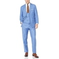 thumbnail image 1 of Adam Baker by Needle & Stitch 12965 Mens 3-Piece Peak Lapel Modern Fit Suit - Blue - 56 Regular, 1 of 7