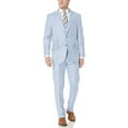 thumbnail image 1 of Adam Baker by Needle & Stitch 12965 Mens 3-Piece Peak Lapel Modern Fit Suit- Light Blue - 52L, 1 of 7