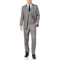 thumbnail image 1 of Adam Baker by Needle & Stitch 12965 Mens 3-Piece Peak Lapel Modern Fit Suit- Medium Grey - 38L, 1 of 7