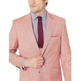 thumbnail image 1 of Adam Baker by Needle & Stitch 12965 Mens 3-Piece Peak Lapel Modern Fit Suit- Salmon 44L, 1 of 7