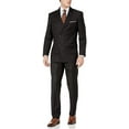 thumbnail image 1 of Adam Baker Men's 2-Piece Wool Blend Double Breasted Solid Dress Suit, 1 of 6