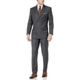 thumbnail image 1 of Adam Baker Men's 2-Piece Wool Blend Double Breasted Solid Dress Suit, 1 of 5