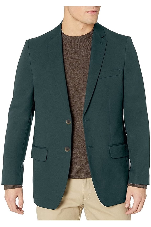 by Prontomoda Men's J400412S-400448 Classic Fit Super 140'S 100% Wool Luxury Blazer/Sport Coat - Augusta Green - 42R