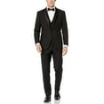 thumbnail image 1 of Adam Baker by Statement Men's Single Breasted Three Piece Shawl Collar Tuxedo - Black - 48R, 1 of 7