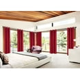 thumbnail image 1 of Adam Blackout Window Curtain Thermal Lined Drapes 1 Panel Burgundy Color 108" Long With Top Grommets for Bedroom Home Décor, 1 of 2