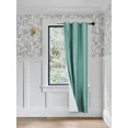 thumbnail image 1 of Gorgeous Home Linen 1 Panel Blackout Window Curtain Bronze Grommets 37" Wide x 108" Length Teal Blue, 1 of 5