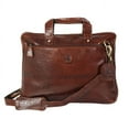 thumbnail image 1 of Adam Burk Leather Laptop Messenger Portfolio Shoulder Travel Bag Brown Back to  18ABP5BR, 1 of 2