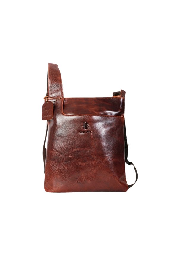 Adam Burk Unisex Small Multipurpose Leather Shoulder Crossbody Travel Bag 18ABP7BR