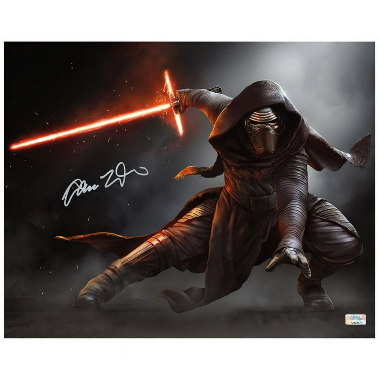 Adam Driver Autographed Star Wars The Force Awakens 16 20 Kylo