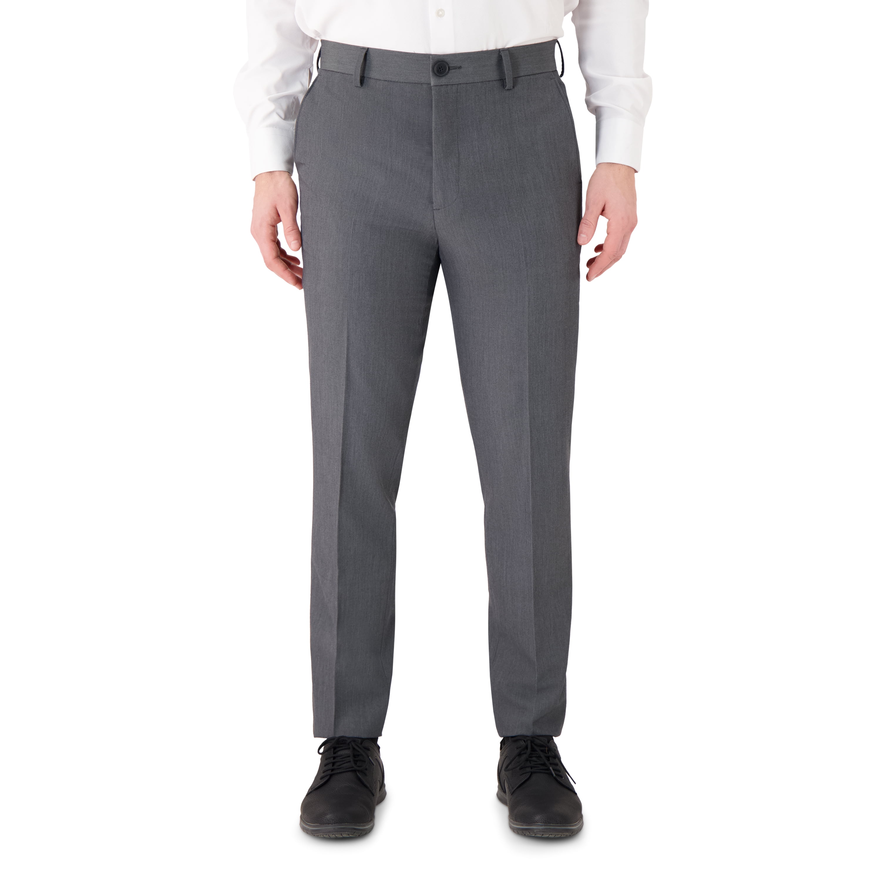 slim fit dress slacks Kenneth Cole Mens Skinny Fit Dress Pants 30 / 30 Blue Solid Stretch main image 0
