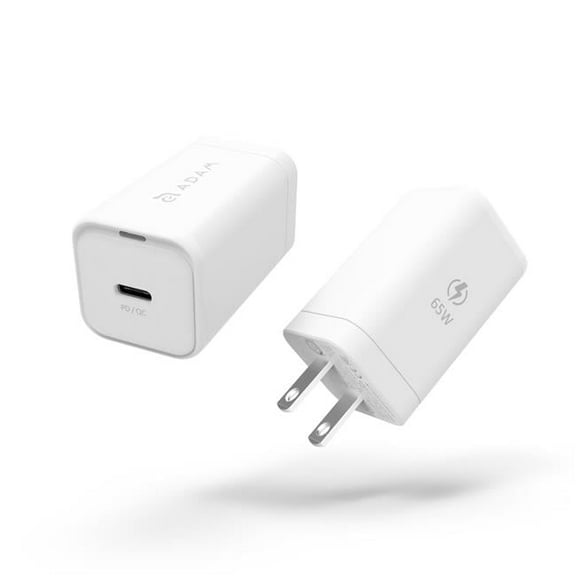Adam Elements APAADX6USWH OMNIA X6A PD & QC 65W Compact Wall Charger, White