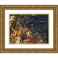 thumbnail image 1 of Adam Elsheimer 14x12 Gold Ornate Wood Frame and Double Matted Museum Art Print Titled - The Deluge (ca. 1599 - 1600), 1 of 4