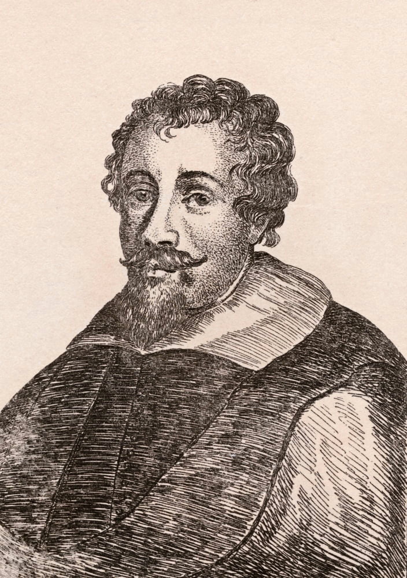 Adam Elsheimer 1578-1610 German Artist From 75 Portraits Of Celebrated Painters From Authentic Originals Etched By James Girtin Published London 1817 Canvas Art - Ken Welsh Design Pics (24 x 34)