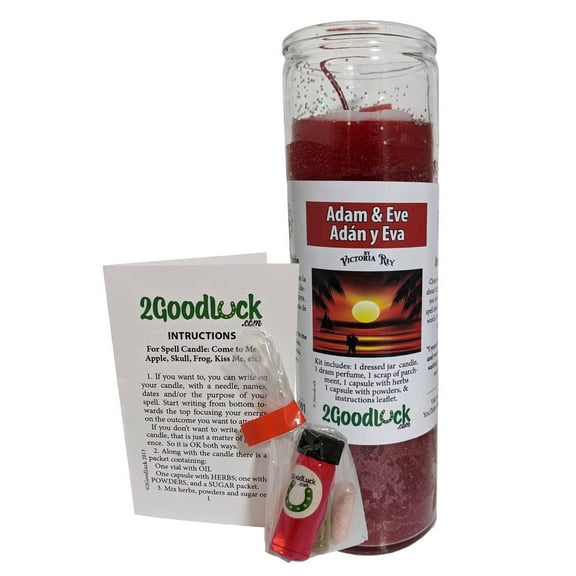 Adam & Eve Dressed Candle Kit - Adn y Eva