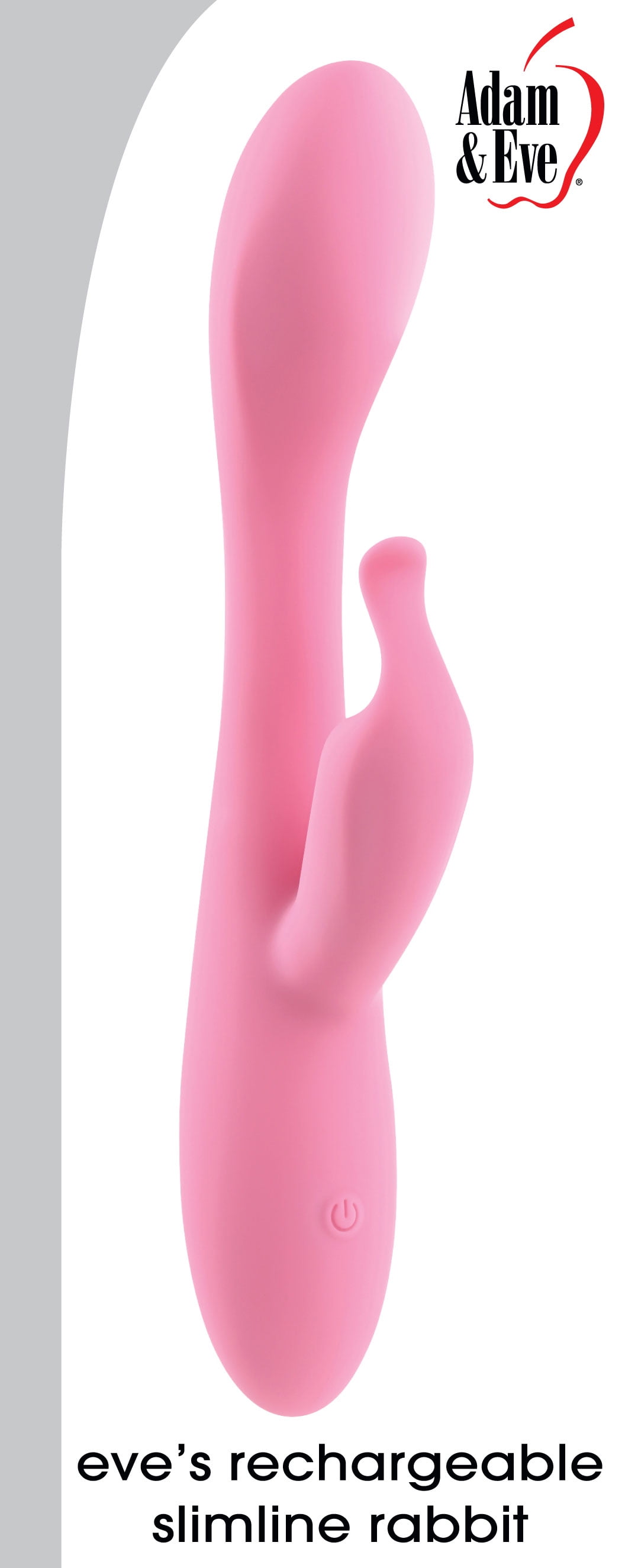 Adam Eve Eve's Rechargeable Silicone Slimline Rabbit Vibrator Pink