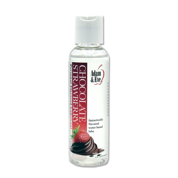 Adam & Eve Scented Water-Based Sexual Lubricant, Chocolate-Strawberry Flavored, 4 oz