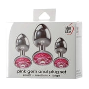 Pink Gem Plug Set