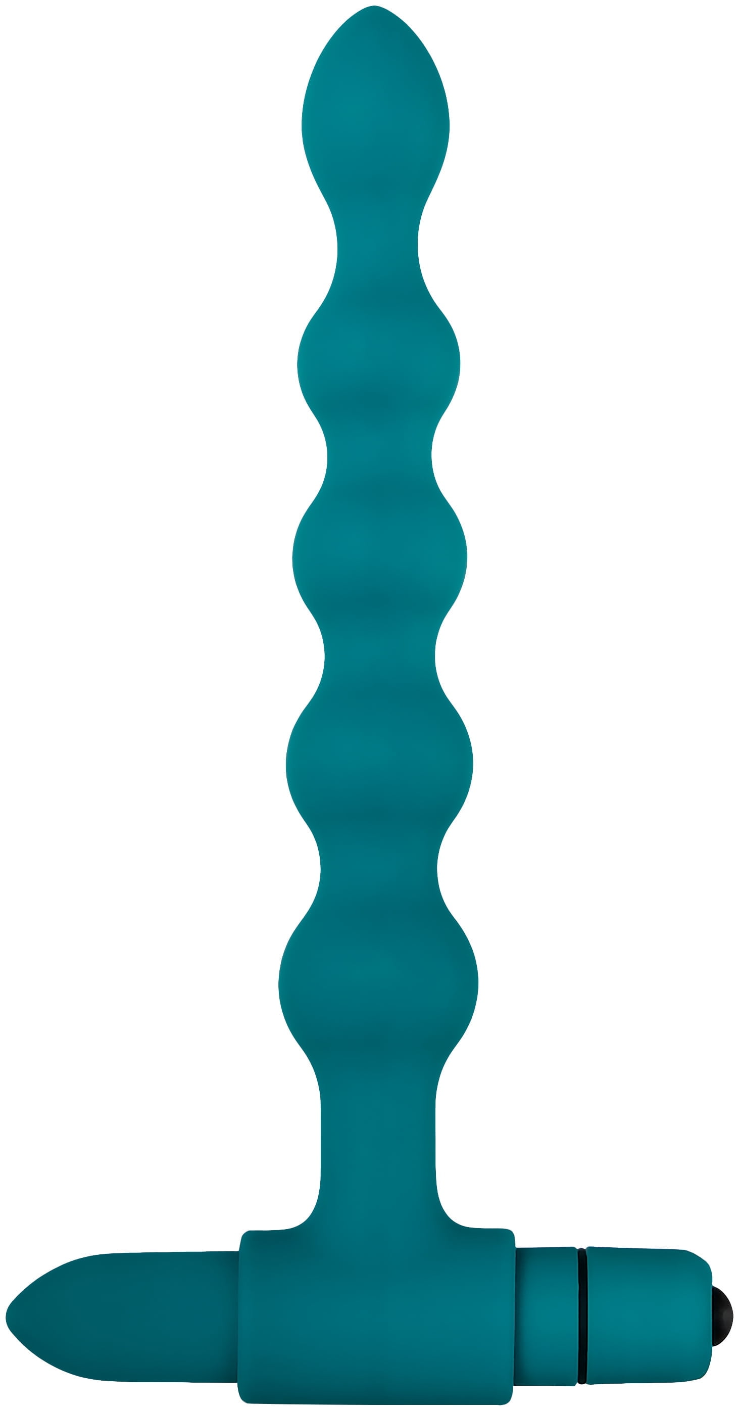 Adam & Eve Vibrating Bumpy Bead Set of 3 Anal Plugs with Bullet Vibe, Teal