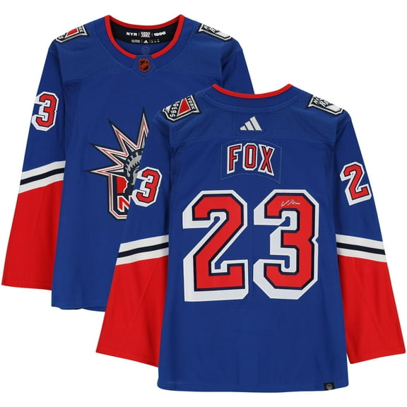 Adam Fox New York Rangers Autographed 2022-23 Reverse Retro Adidas Authentic Jersey - Fanatics Authentic Certified