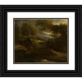 thumbnail image 1 of Adam Frans van der Meulen 17x15 Black Ornate Wood Framed Double Matted Museum Art Print Titled - A Battle Scene, 1 of 5
