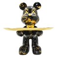 thumbnail image 1 of Adam & Friends Home Decor Butler Mouse With Tray Sculpture | 1-Piece | Black Marble, 1 of 6