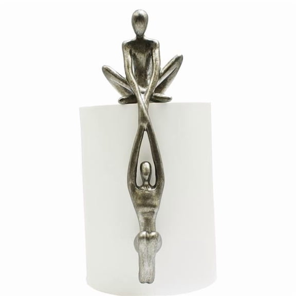 Adam & Friends Home Decor Man Lifting Woman Onto Ledge Sculpture 1-Piece Pewter