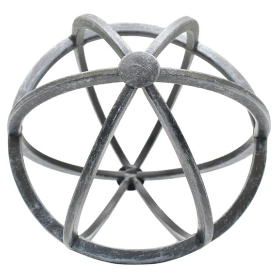 Adam & Friends Home Decor Metal Galena Atomic Ball Sculpture | 1-Piece | Pewter