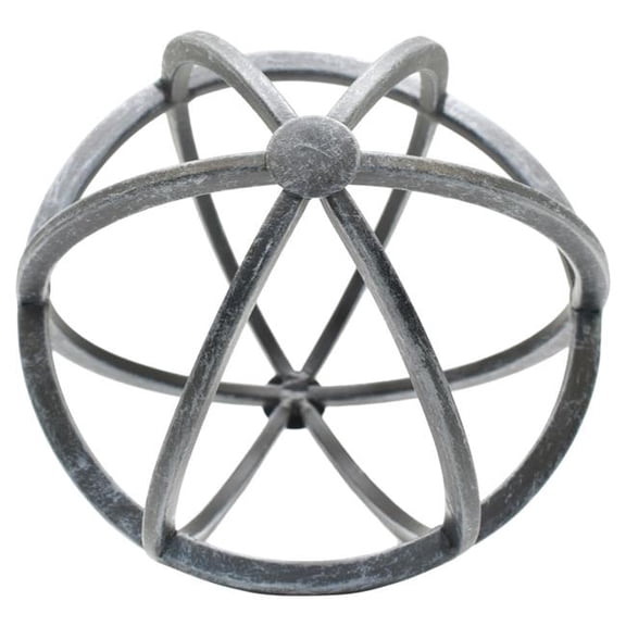 Adam & Friends Home Decor Metal Galena Atomic Ball Sculpture | 1-Piece | Pewter