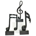 thumbnail image 1 of Lifestyle Brands 676685054319 Adam & Friends Home Decor Muscial Notes, 16Th, Double 16Th & Treble Clef Sculpture | 3-Piece | Black, 1 of 6