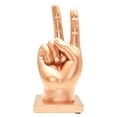 thumbnail image 1 of Adam & Friends Home Decor Peace Sign Sculpture | 1-Piece | Bronze, 1 of 6