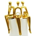 thumbnail image 1 of Adam & Friends Home Decor Shelf Sitters, Thinker, Fortune Teller, Reader Sculpture | 3-Piece | Gold, 1 of 5