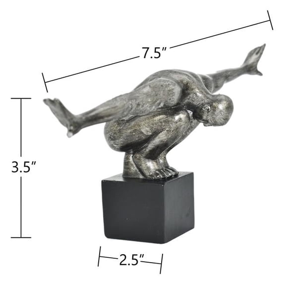 Adam & Friends Take-A-Bow Man Sculpture | Pewter