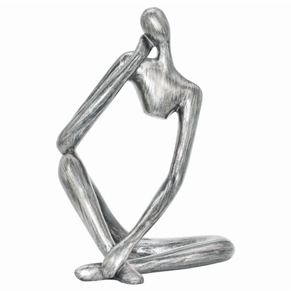 Adam & Friends Home Decor Thinking Man Sculpture 1-Piece Pewter
