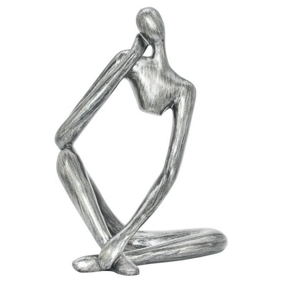 Adam & Friends Home Decor Thinking Man Sculpture | 1-Piece | Pewter