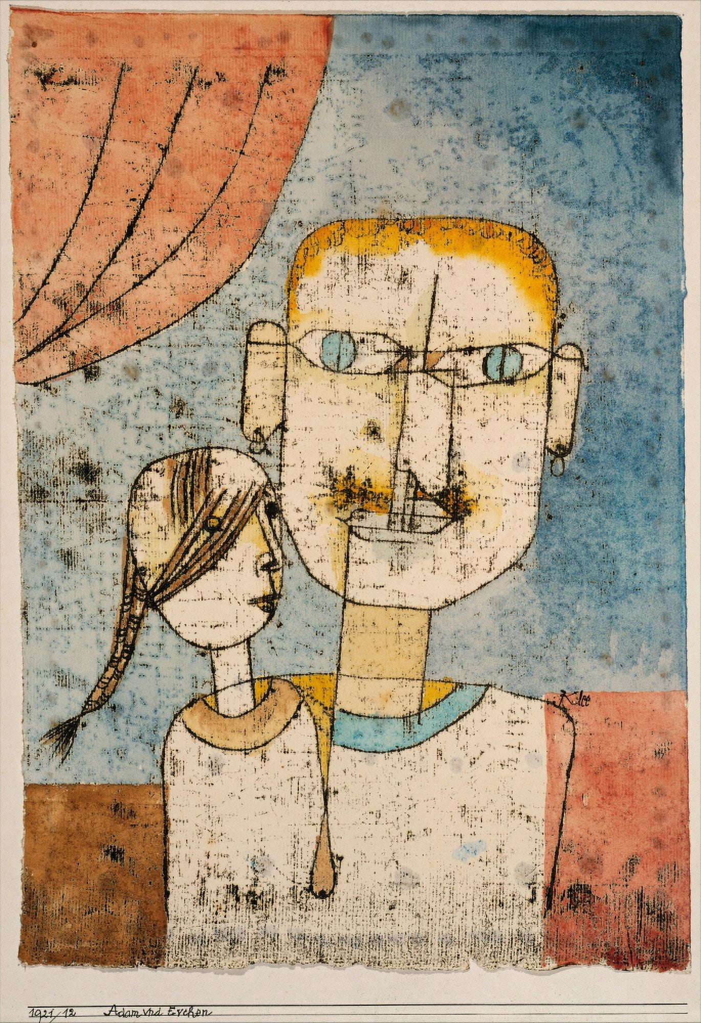 Adam & Little Eve 1921 Canvas Art - Paul Klee (18 x 24)