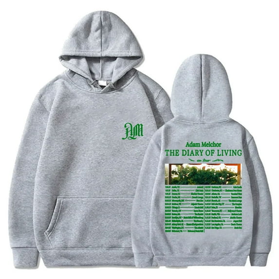 Adam Melchor The Diary Of Living Tour Hoodies Merch Women Men Fashion Long Sleeve Sweatshirts