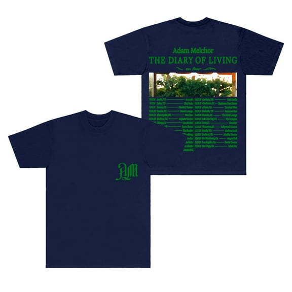 Adam Melchor The Diary Of Living Tour Merch T-Shirts Women Men Fashion Short Sleeve Tee
