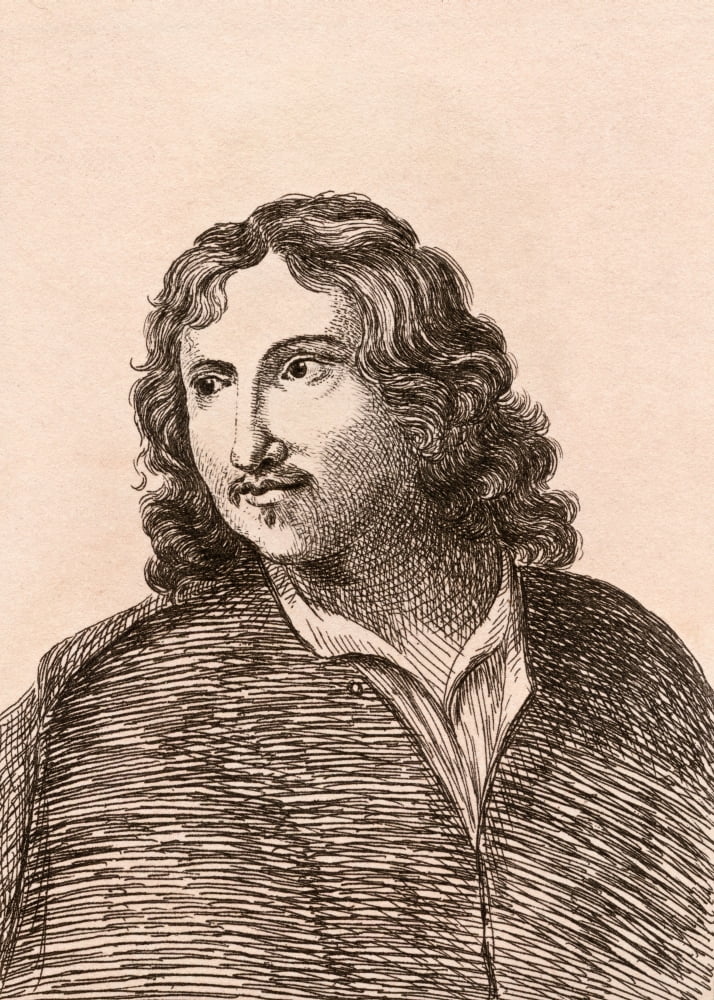 Adam Pynacker Ca 1620-1673 Dutch Artist From 75 Portraits Of Celebrated Painters From Authentic Originals Etched By James Girtin Published London 1817 Canvas Art - Ken Welsh Design Pics (12 x 17)