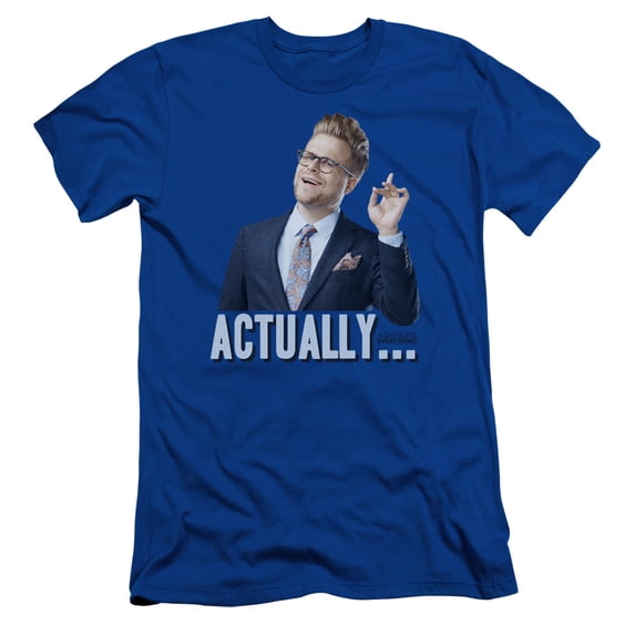 Adam Ruins Everything Actually S/S Adult 30/1 T-Shirt Royal Blue