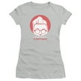 thumbnail image 1 of Adam Ruins Everything Circle Caricature Logo S/S Junior Women's T-Shirt Sheer Silver, 1 of 1