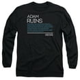 thumbnail image 1 of Adam Ruins Everything Everything Long Sleeve Adult 18/1 T-Shirt Black, 1 of 1