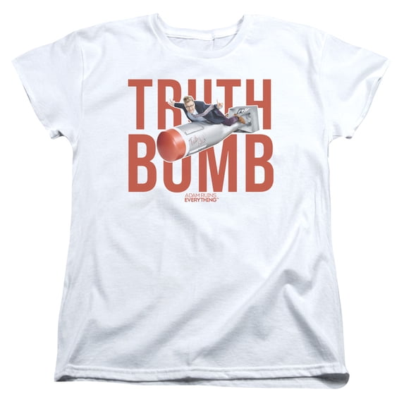 Adam Ruins Everything Truth Bomb S/S Women's T-Shirt White