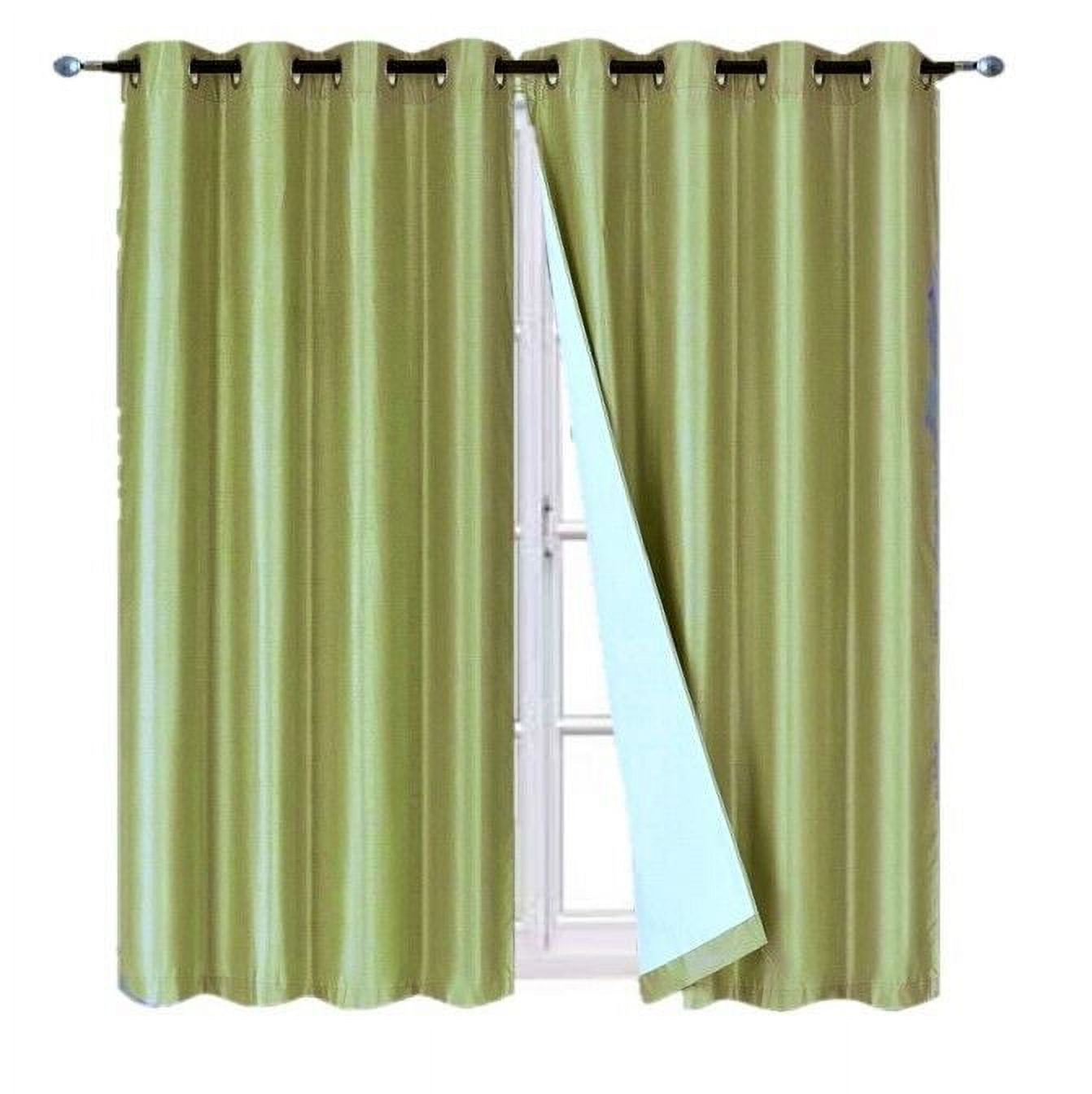 Adam Sage Color Set of 2 Panels Drapes Thermal Blackout Noise Reduce 100 privacy Window Curtain